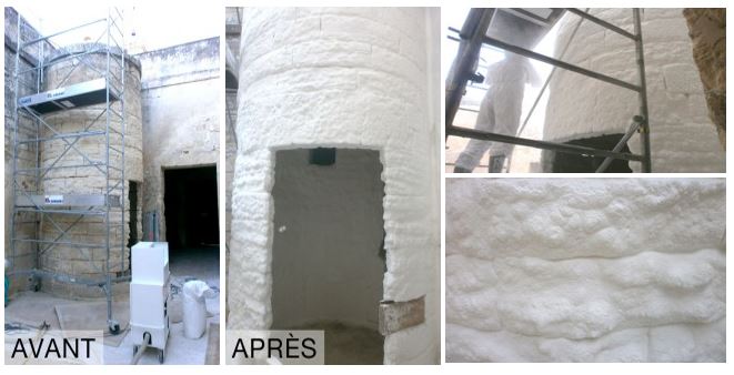 jacquet Dessalement à la pulpe de cellulose