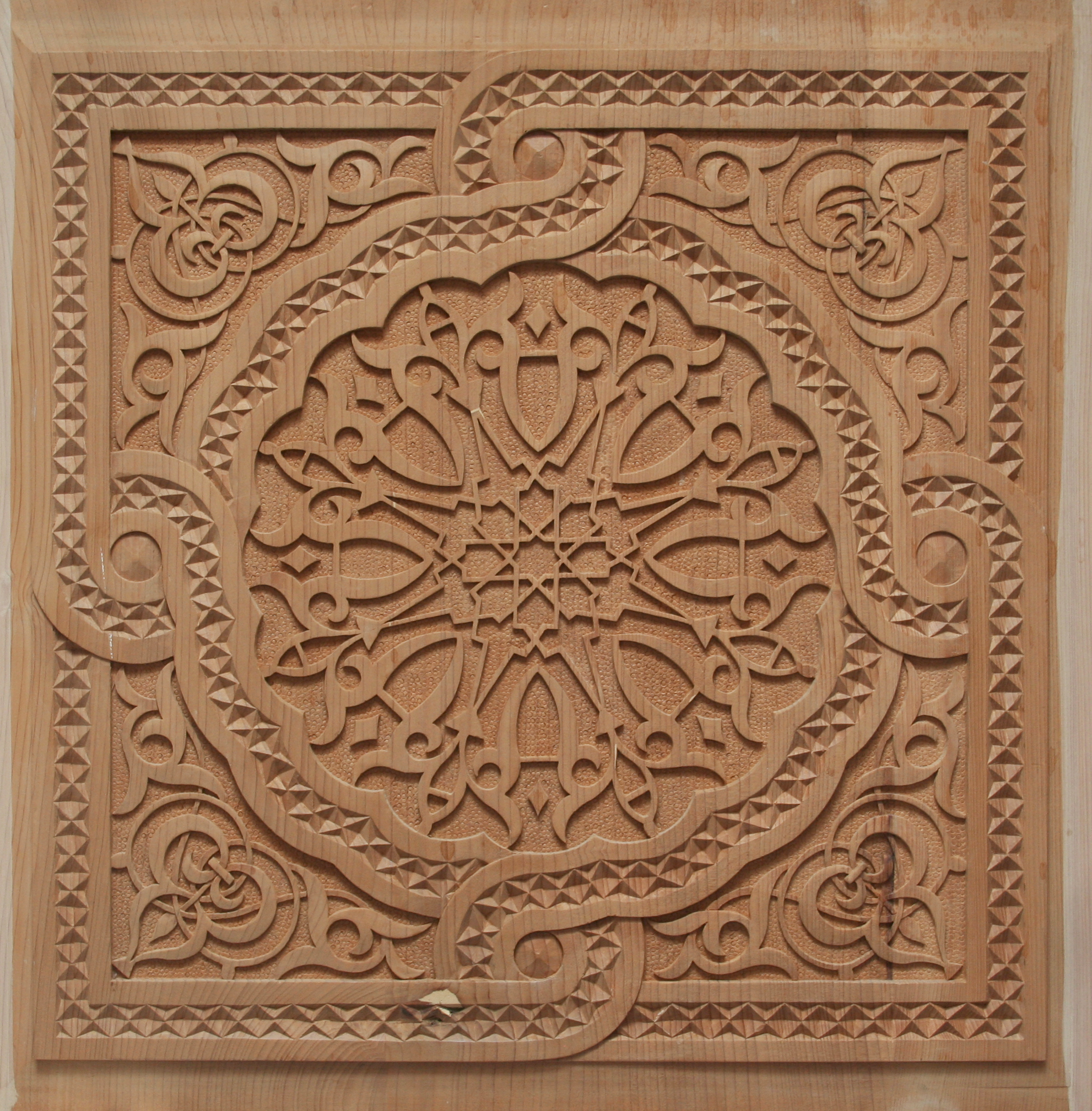 Sculpture d'un panneau de porte