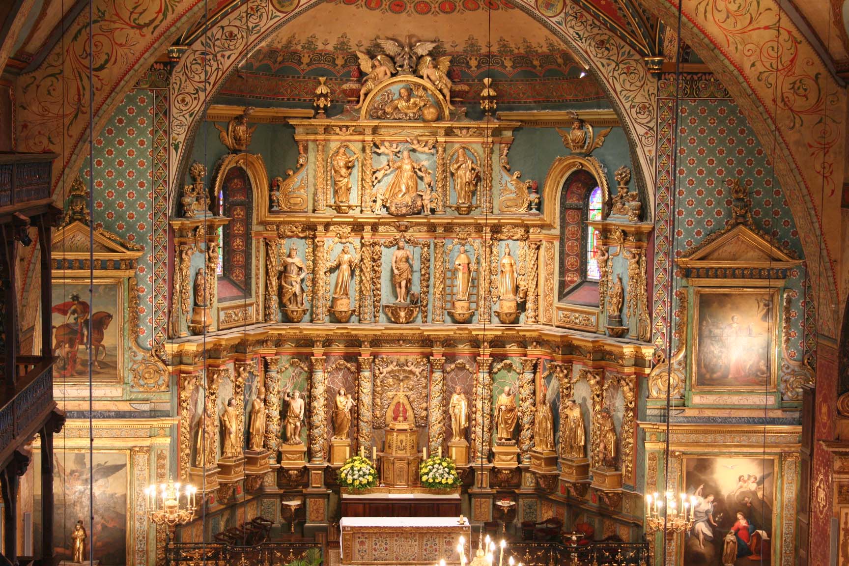 Saint-Jean-de-Luz - Eglise St-Jean-Baptiste - Restauration du retable majeur