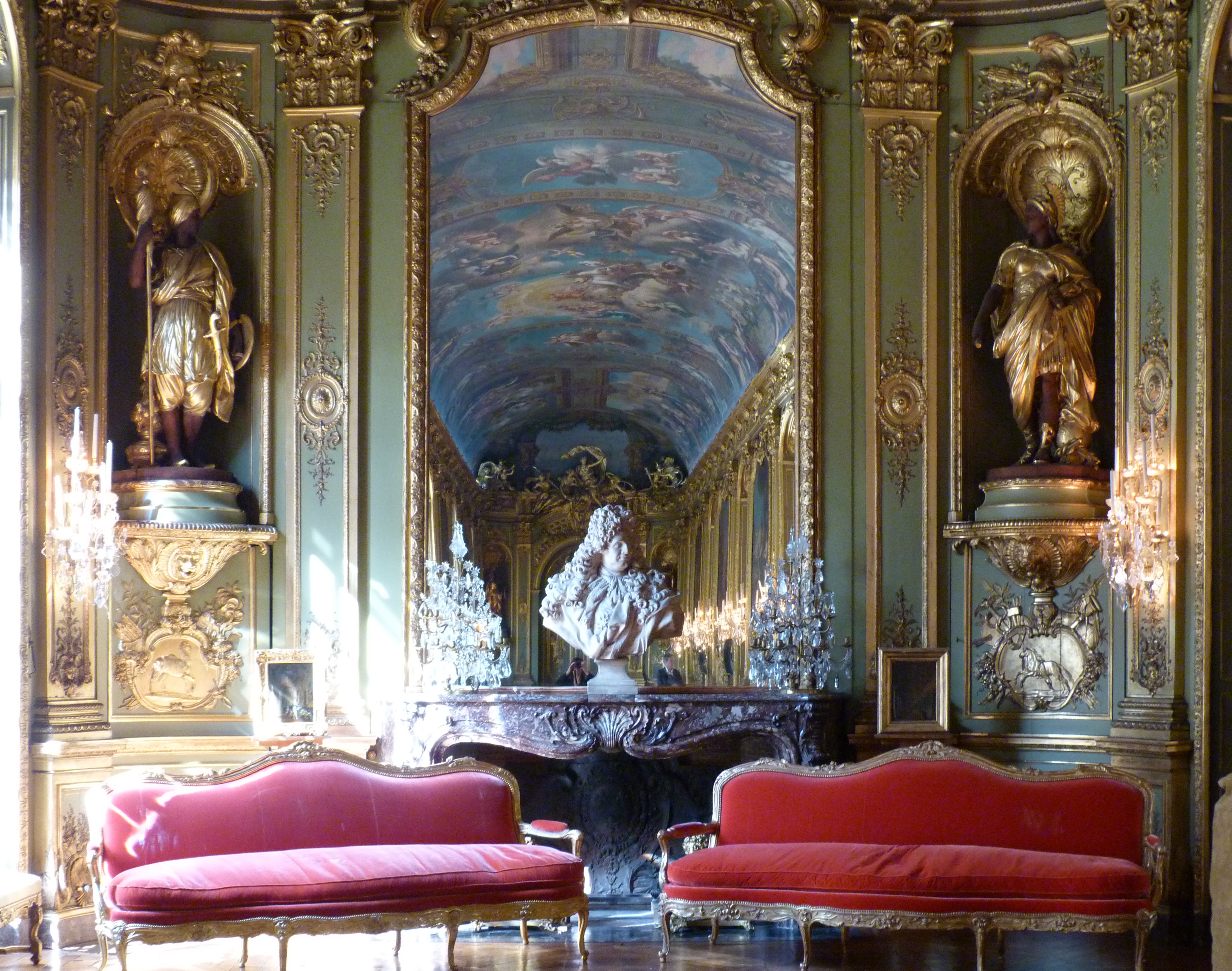 Paris - Banque de France - Étude de la galerie dorée