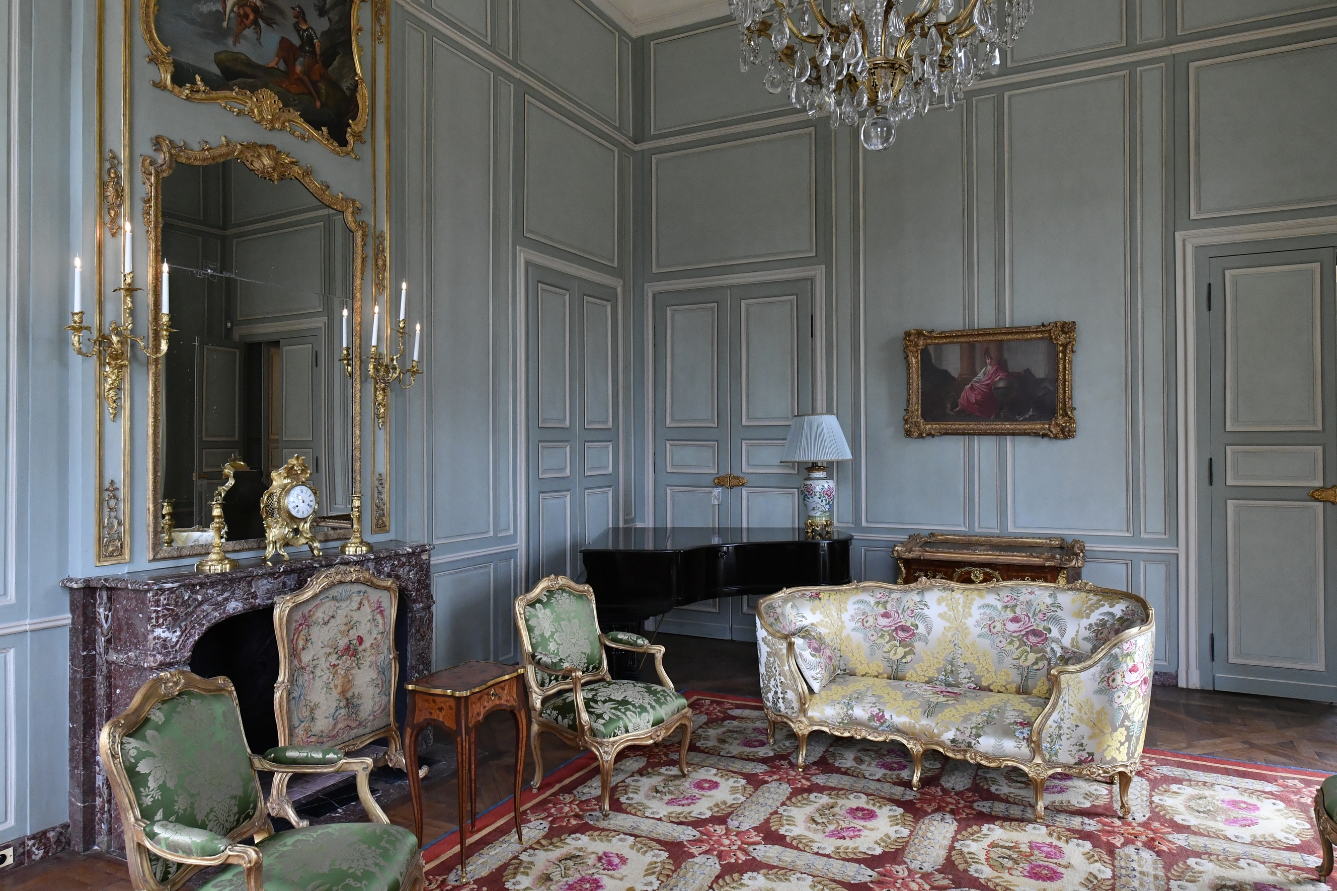 Château de Villette - Restauration des décors intérieurs - Salon de musique