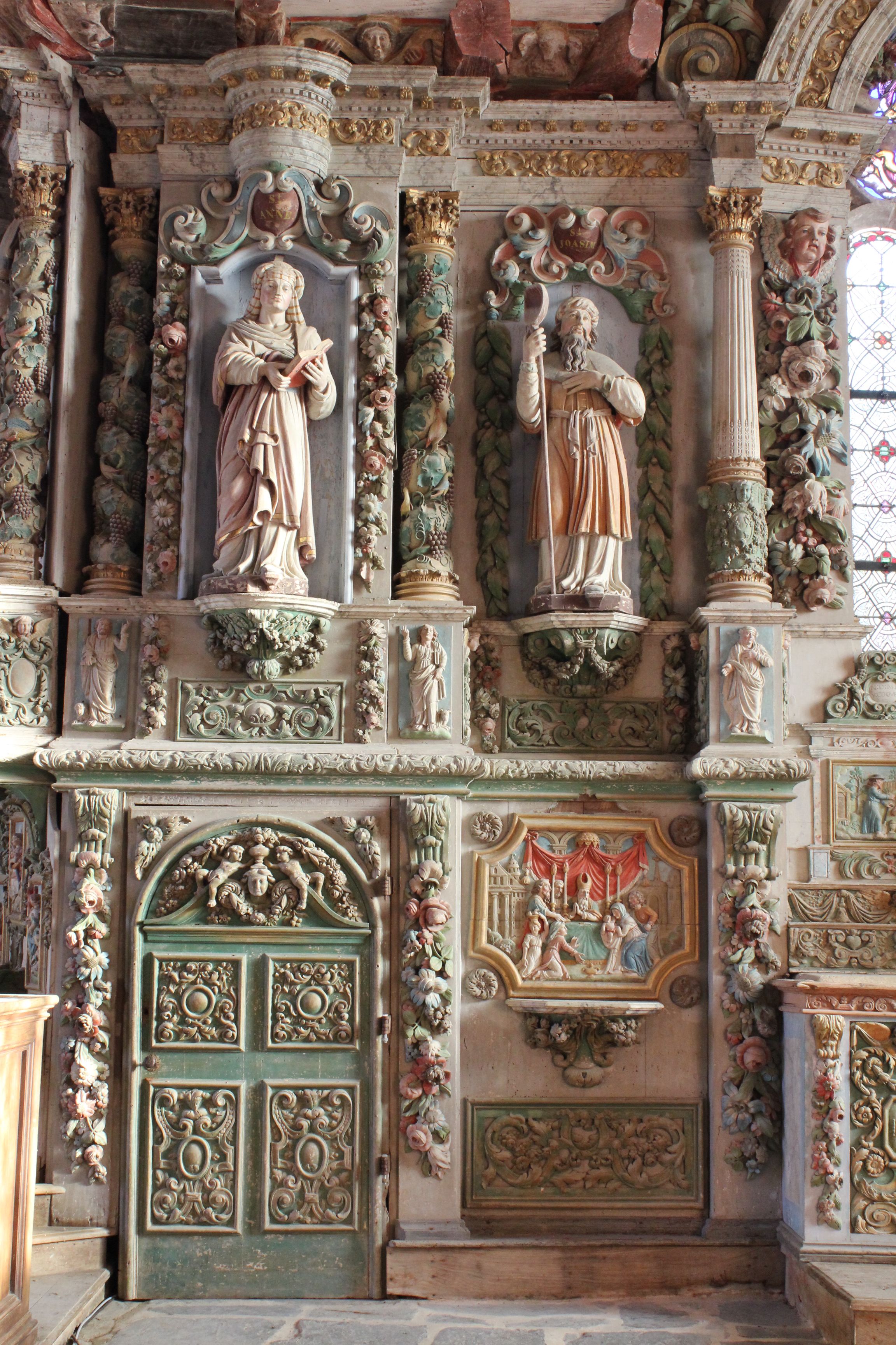 Saint Segal - Chapelle Saint Sébastien - Etude du retable sud