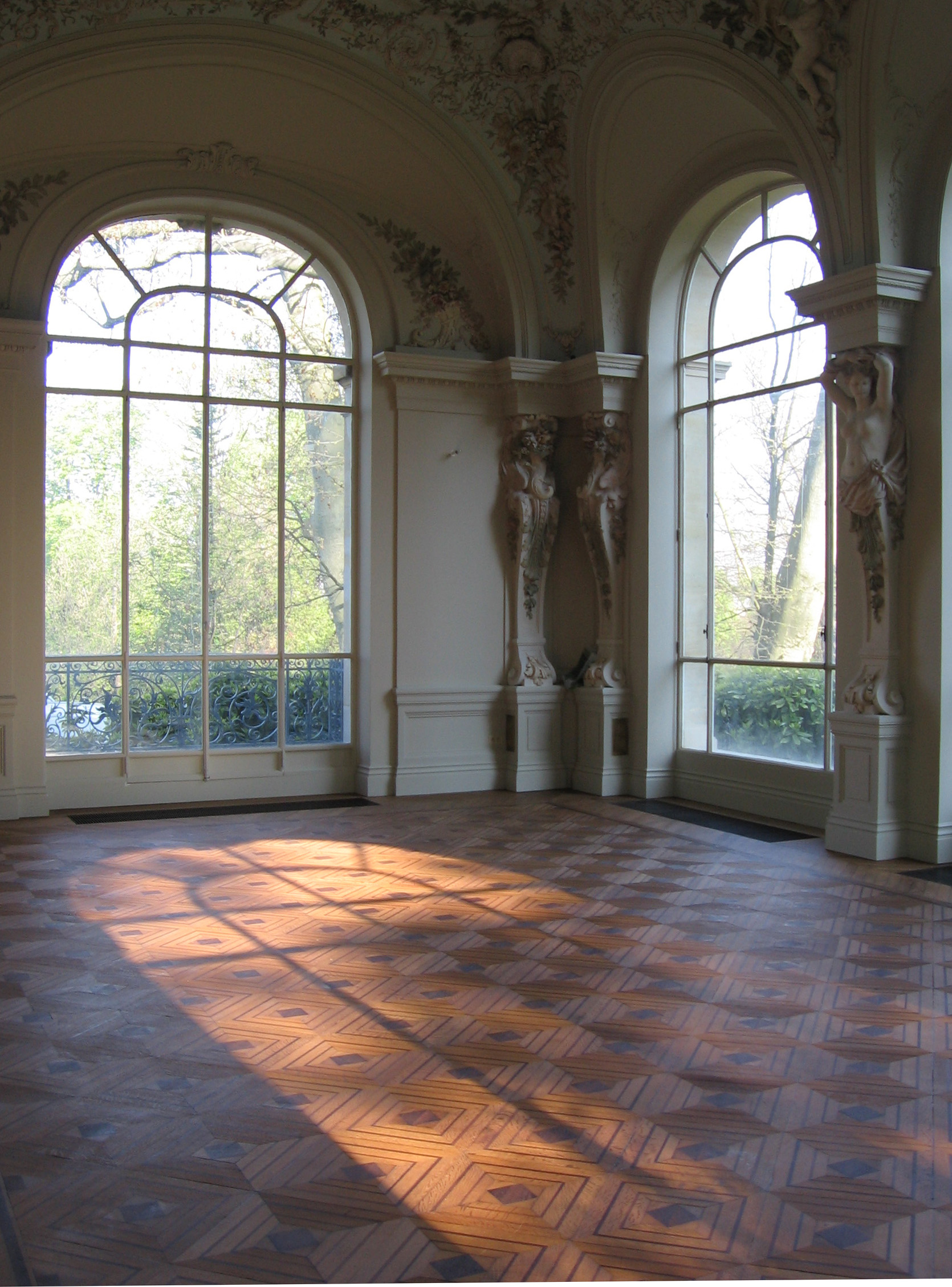 Château de Vermont - Restauration d'un parquet mosaïque
