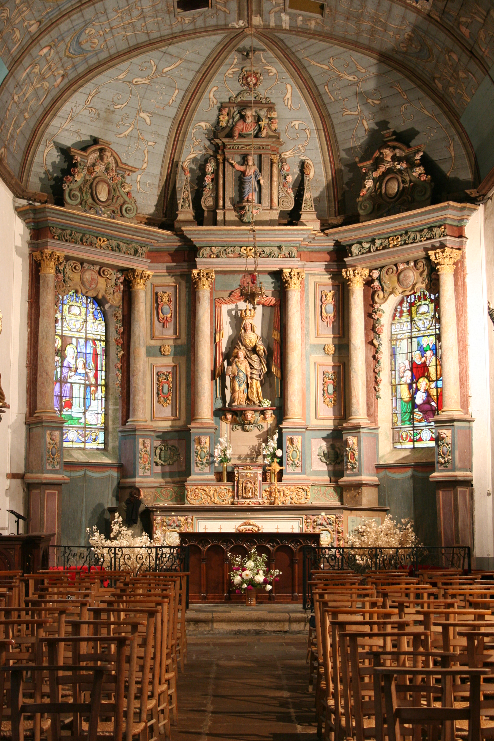 Fouesnant - Chapelle Sainte-Anne - Etude du retable majeurLes Ateliers de la Chapelle Bureau d'études - Fouesnant - Chapelle Sainte-Anne - Etude du retable majeur