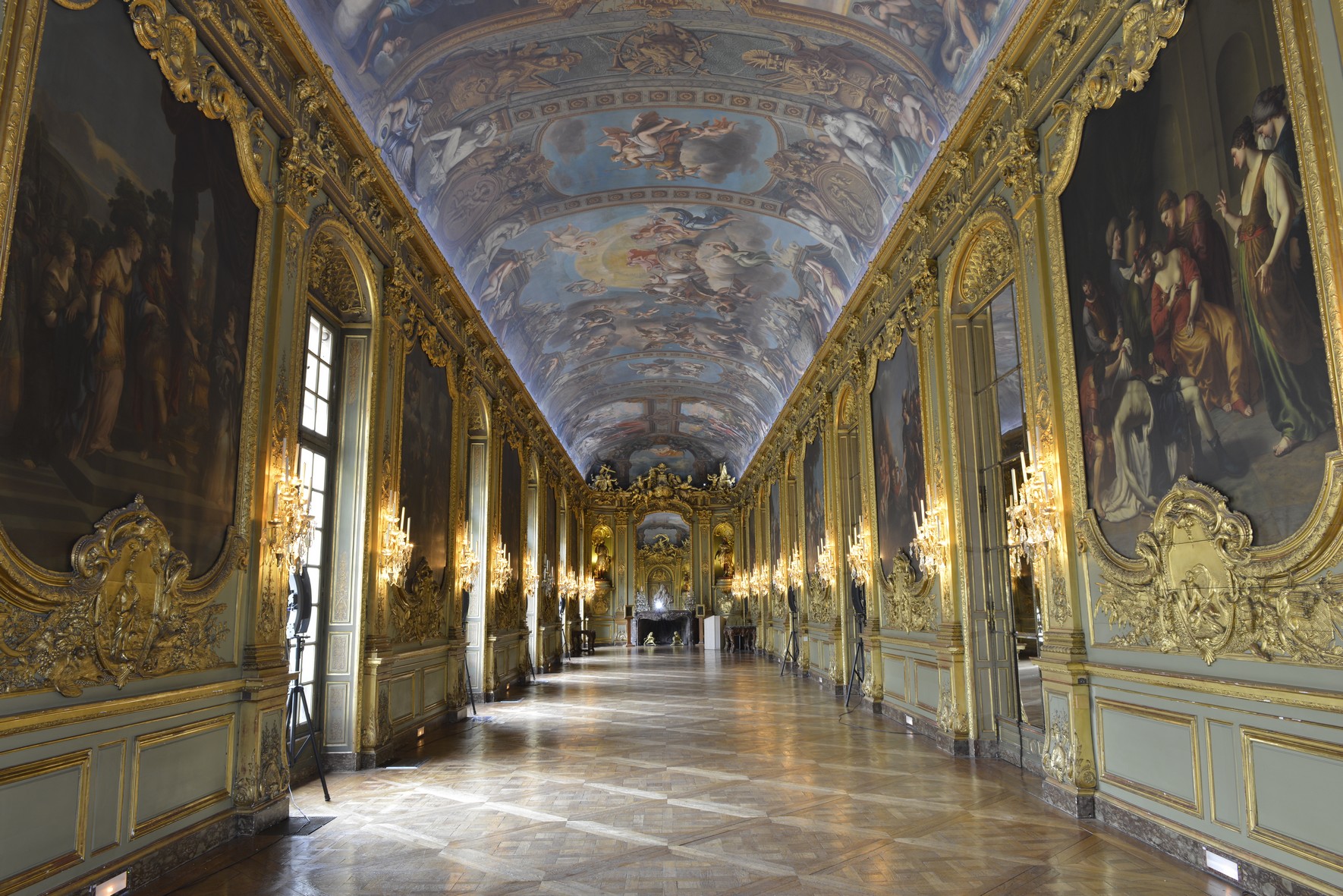 Paris - Banque de France - Etude de la galerie dorée