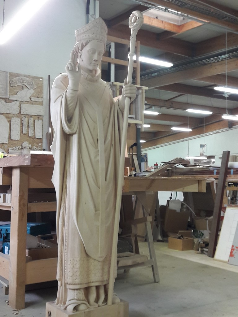 ADLC-Statue de Saint-Seurin-Bordeaux-avant mise en peinture