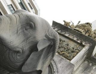 jacquet Restauration de la fontaine des éléphants à Chambéry